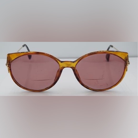 Vintage Viennaline Brown Gold Oval Sunglasses Frames - Picture 1 of 5